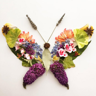 The works of art made using leaves and petals (PHOTO)