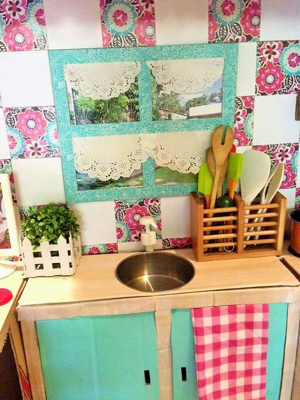 Como criar uma cozinha DIY para as crianças brincarem (FOTO)