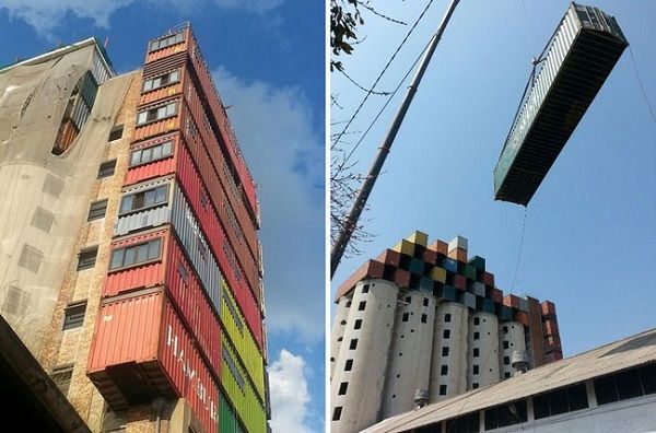 From old containers to efficient apartments for students, installed on silos (PHOTO)