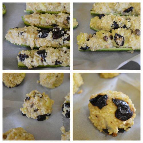 Stuffed courgettes with millet and olives [gluten-free recipe]