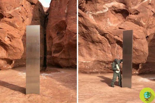 Le mystérieux monolithe découvert par un pilote d'hélicoptère dans le désert de l'Utah