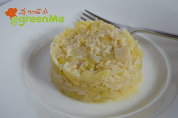 Risotto with cabbage
