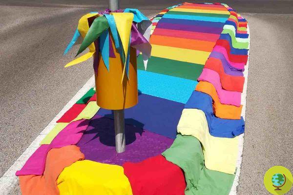 Passages piétons multicolores et séparateurs de trafic: l'initiative d'un artiste des Pouilles pour redonner vie aux banlieues (PHOTO)
