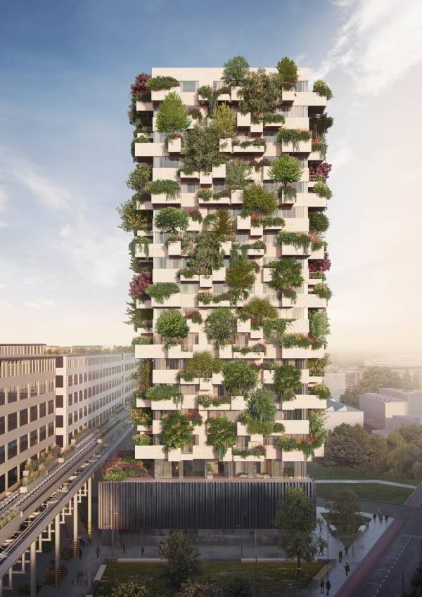 Le logement social devient une forêt verticale à Eindhoven