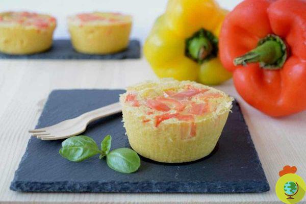 Mini-farifrittata with peppers