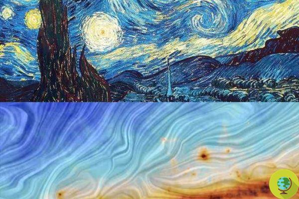 O mapa do Universo como pintura de Van Gogh: a arte do Universo do satélite Planck