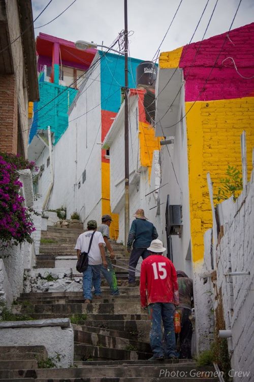 Arte callejero: en México el barrio que eliminó la violencia con colores (FOTO)