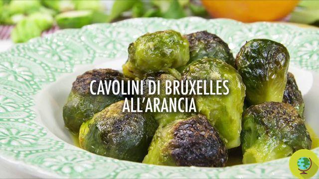 Recetas vegetarianas: coles de Bruselas a la naranja