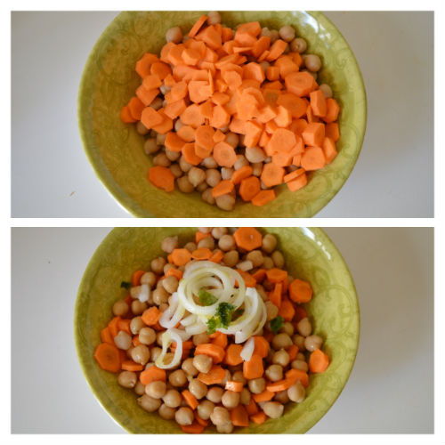 Salada de grão de bico