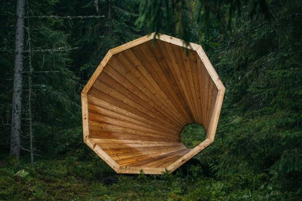 Los megáfonos de madera que amplifican los sonidos de la Naturaleza