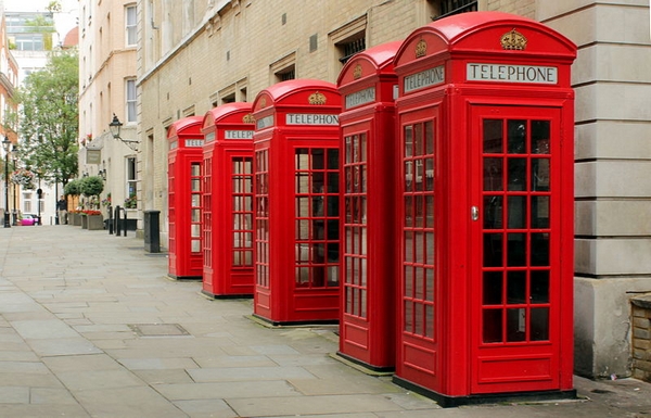 In the UK, old telephone boxes become miniature offices