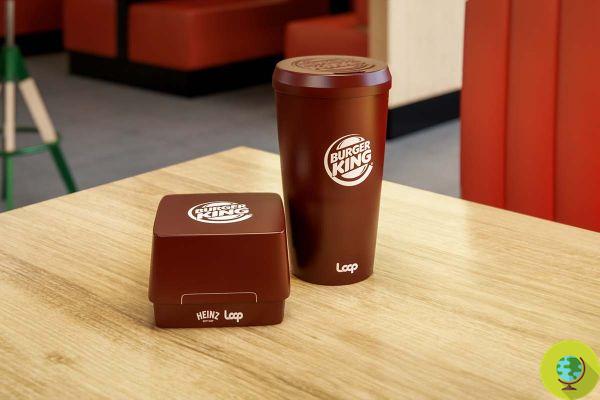 A partir de 2021, Burger King experimentará embalagens retornáveis
