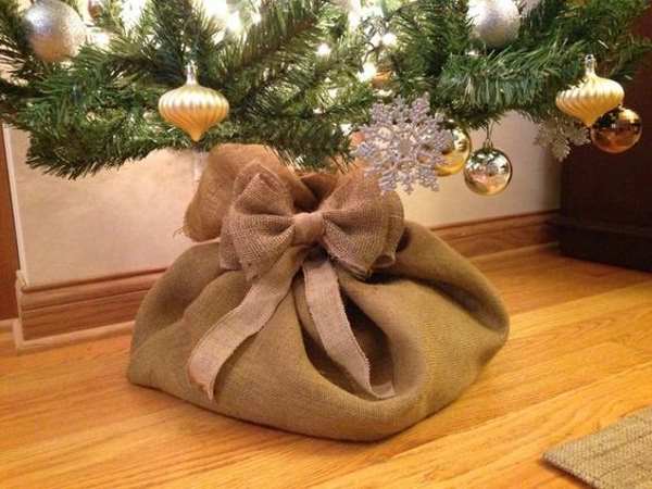 Cubierta de base de bricolaje para el árbol de Navidad