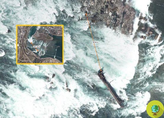 Cataratas del Niágara: fuertes lluvias están a punto de derribar los restos del naufragio que ha estado atrapado durante 101 años