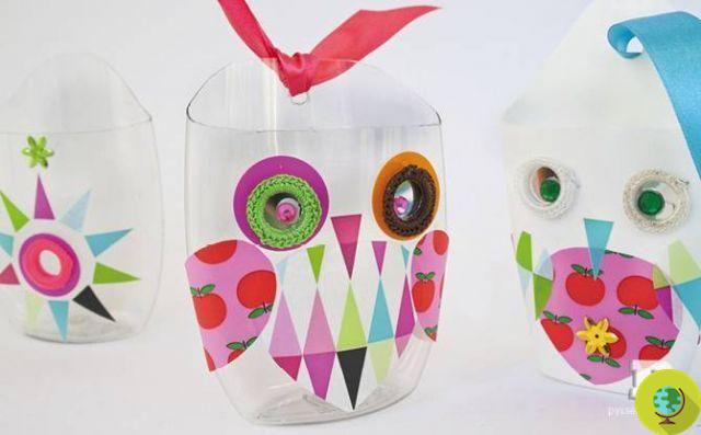 10 búhos de bricolaje con reciclaje de residuos creativos