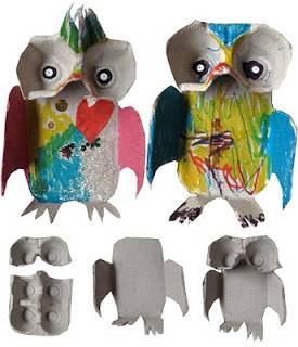 10 DIY owls with creative waste recycling