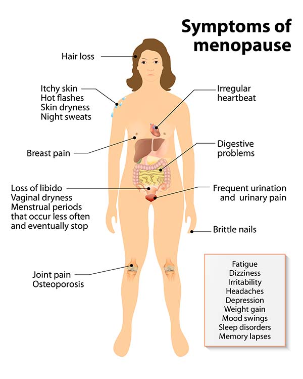 Ménopause : 15 symptômes les plus courants