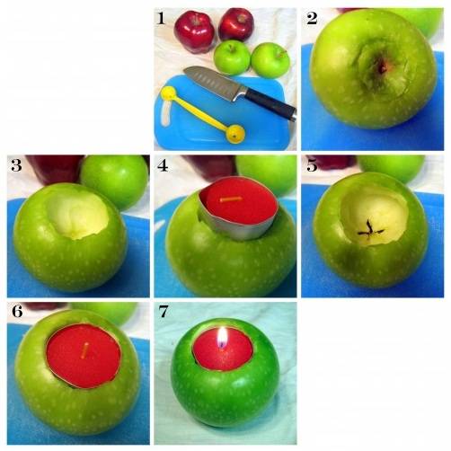 How to make DIY candles with apples (PHOTO)