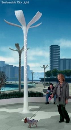 Sustainable City Lights : le lampadaire intelligent alimenté par le soleil et le vent