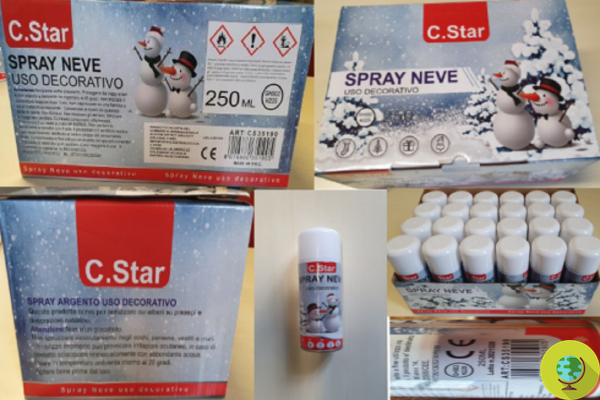 Attention, highly flammable fake snow canister withdrawn by the Ministry of Health