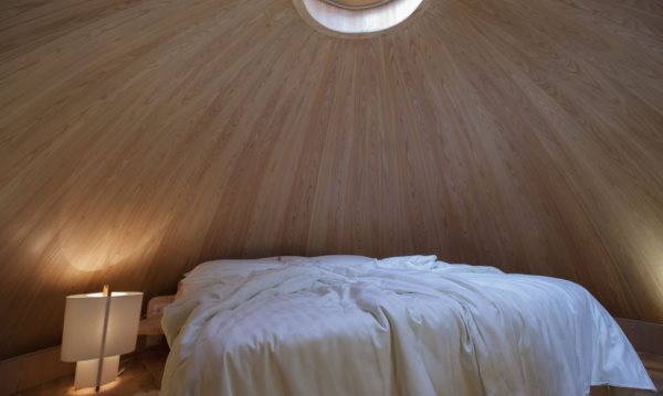 Pigna, the egg-shaped tree house in the heart of the Alps