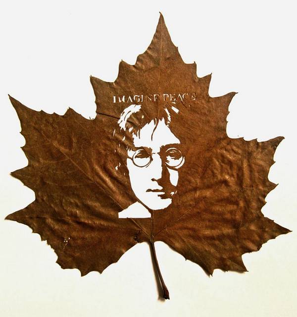 As espetaculares e intrincadas criações artísticas de folhas caídas no outono (FOTO)