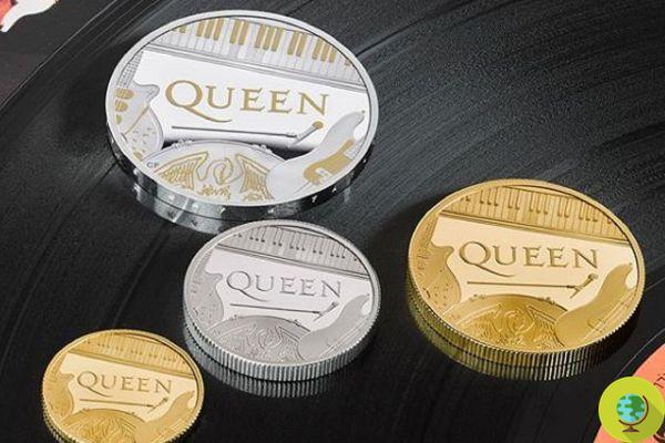Queen est le premier groupe à figurer sur les pièces de monnaie britanniques