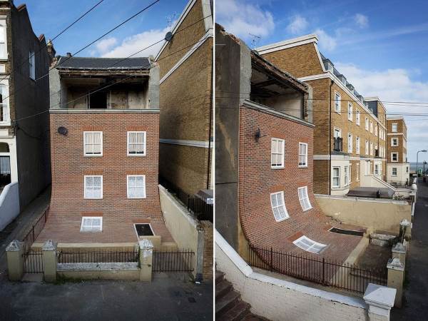 Las extraordinarias ilusiones ópticas arquitectónicas de Alex Chinneck (FOTO)