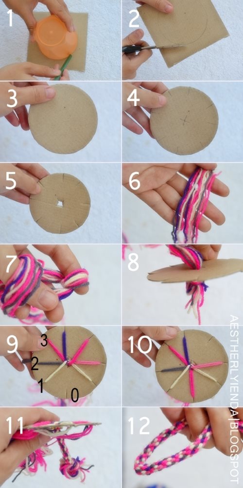 Kumihimo: how to make DIY bracelets with the Japanese disc technique