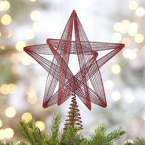 Christmas tree decorations: how to create beautiful stars with a simple colored thread (VIDEO)