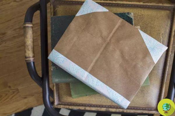 Como forrar um livro sem nenhum custo reciclando sacos de papel de pão (e muito mais)