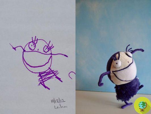 Este artista transforma desenhos infantis em extraordinários peluches