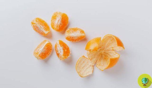 Don't throw away the tangerine peels, dehydrate them and fill up on vitamin C