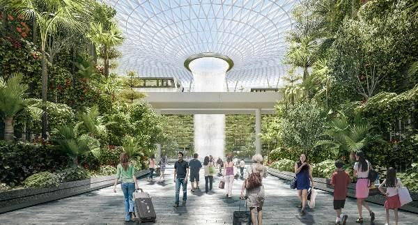 The spectacular Singapore airport, between the butterfly garden and inner waterfalls (PHOTO AND VIDEO)