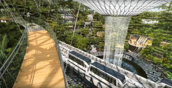 Le spectaculaire aéroport de Singapour, entre jardin des papillons et cascades intérieures (PHOTO ET VIDEO)