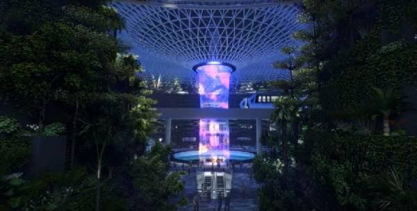 El espectacular aeropuerto de Singapur, entre el mariposario y las cascadas interiores (FOTO Y VIDEO)