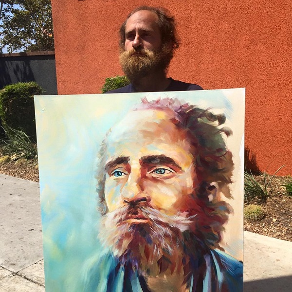 O artista generoso que retrata moradores de rua para arrecadar dinheiro para eles (FOTO)