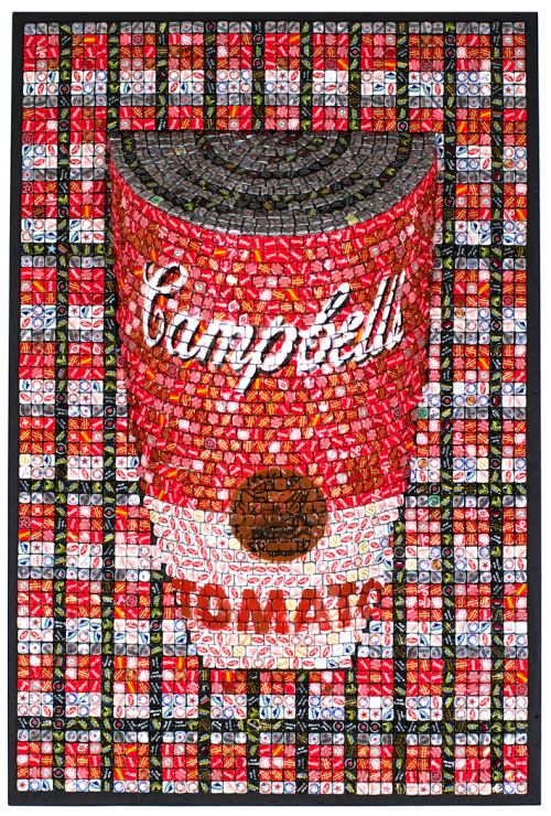 Tappo'st Project: when up-cycling becomes pop art. The works of Luigi Masecchia