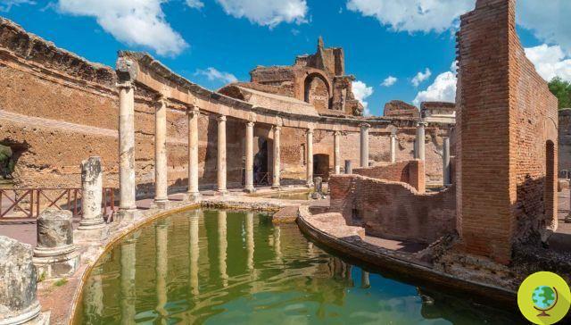 An aquatic triclinium unique in the world has been discovered in Villa Adriana
