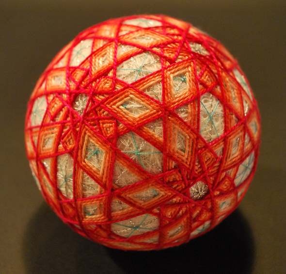 Temari : sphères japonaises faites à la main qui imitent les formes et les couleurs de la nature