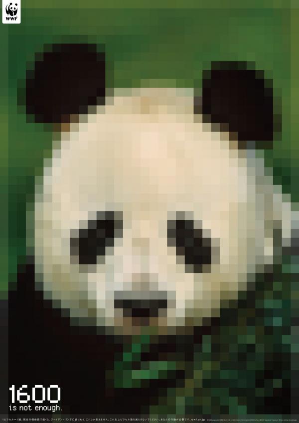 Essas fotos são compostas de tantos pixels quantos os animais vivos dessa espécie ainda