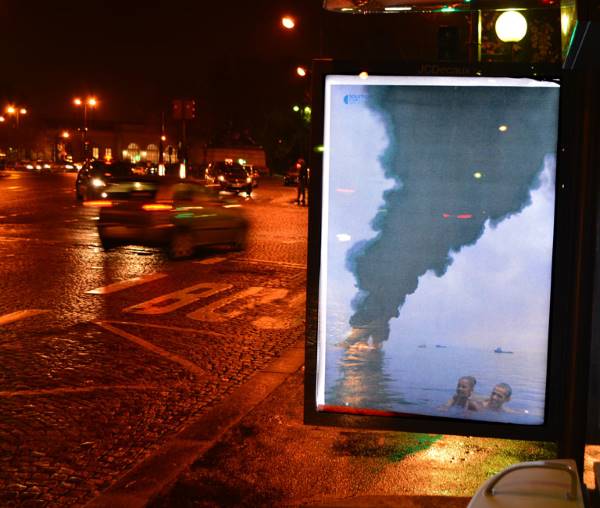 Les mains des lobbies des grands pollueurs sur la Cop21 : la dénonciation du street art du brandalisme
