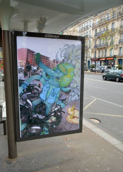 Les mains des lobbies des grands pollueurs sur la Cop21 : la dénonciation du street art du brandalisme