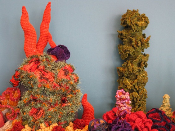 Ganchillo: Arrecifes de coral a crochet para combatir la decoloración