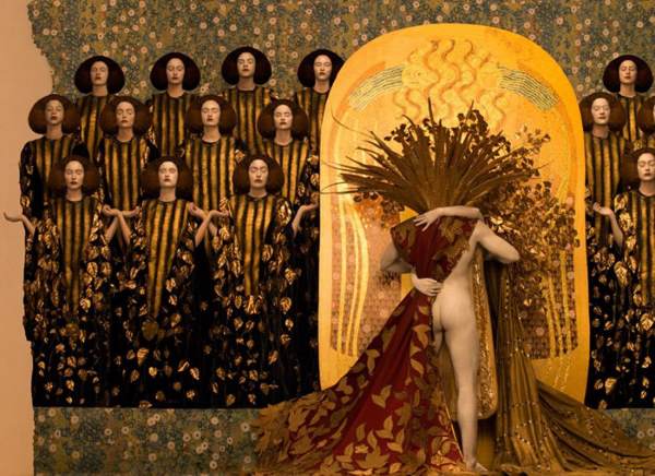 O artista que dá vida às pinturas de Klimt para caridade (FOTO)