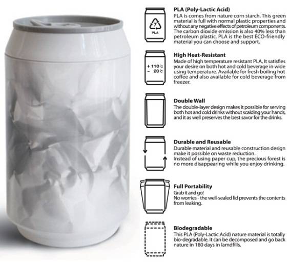 Eco-design: a lata reutilizável e biodegradável vem de Taiwan