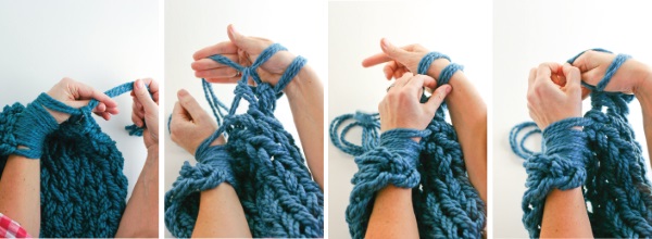 Arm Knitting: how to make scarves, hats and blankets without needles