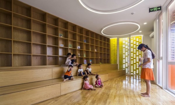 Kindergarten that stimulates creativity and looks like a huge Lego construction (PHOTO)