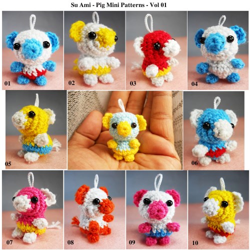 Crochê em miniatura: os animais de micro crochê de Su Ami