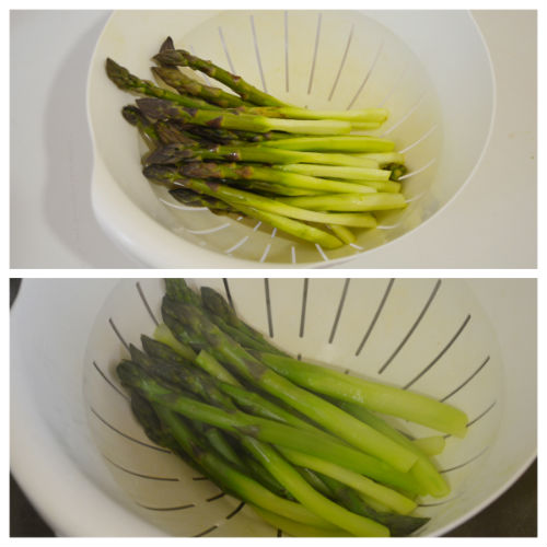 Farifrittata di asparagus: receta enriquecida con cúrcuma